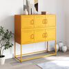 vidaXL Sideboard Mustard Yellow 100.5x39x107 cm Steel
