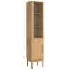 vidaXL Bathroom Tall Cabinet with Shelf Wax Brown 35 x 30 x 160 cm