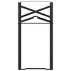 vidaXL Beer Table Leg 2 pcs Black 39 x 3 x 75 cm Powder-Coated Steel