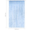 vidaXL Macrame Curtain Blue 140x240 cm Cotton