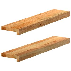vidaXL Window Sills 2 pcs&nbsp;Light Brown 70x15x2 cm Solid Wood Oak