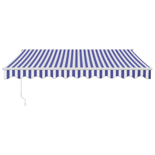 vidaXL Manual Retractable Awning Burgundy 350x250 cm