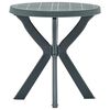 vidaXL Bistro Table Green Ø70 cm Plastic
