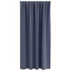 vidaXL Blackout Curtains with Rings 2 pcs Anthracite 175 x 140 cm