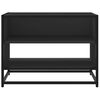 vidaXL TV Cabinet Black 61x40x46 cm Engineered Wood and Metal