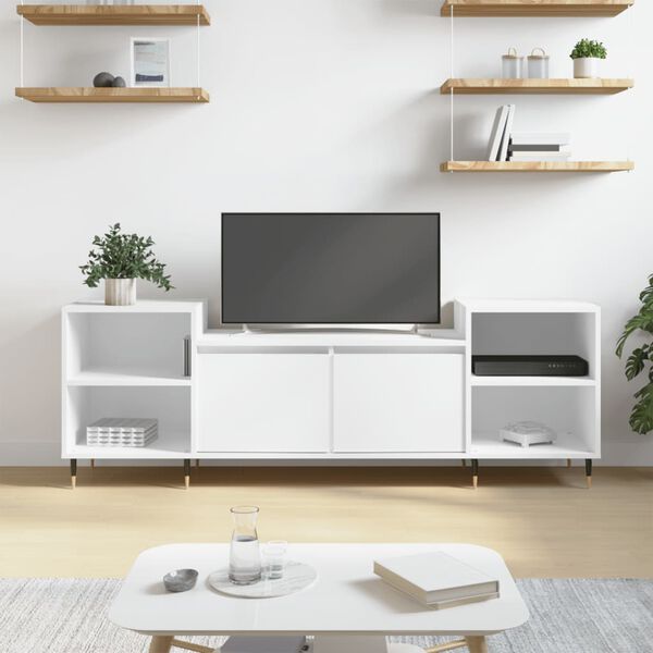 vidaXL TV Cabinet White 160x35x55 cm Engineered Wood