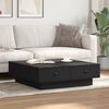 vidaXL Coffee Table Black 90x90x28 cm Engineered Wood