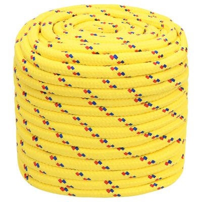 vidaXL Boat Rope Yellow 16 mm 25 m Polypropylene