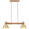 vidaXL Industrial Hanging Lamp 25 W Brass 109 cm E27