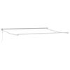 vidaXL Retractable Awning Manual Light Grey 400 x 300 cm Fabric