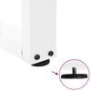 vidaXL Coffee Table Legs V-Shape 2 pcs White 50x(30-31.3) cm Steel
