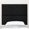 vidaXL Headboard with Headboard Black 90 cm Faux Leather