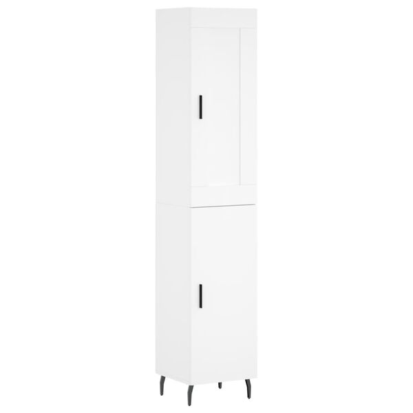 vidaXL Highboard White 34.5x34x180 cm Engineered Wood