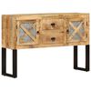 vidaXL Sideboard 110x30x74 cm Rough Mango Wood