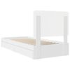 vidaXL Storage Bed with Headboard White 75 x 190 cm Engineered Wood