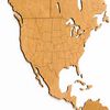 MiMi Innovations Wooden World Map Wall Decoration Luxury Brown 180x108 cm