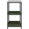 vidaXL Kitchen Storage with Shelf Olive Green 90 x 50 x 92 cm Steel