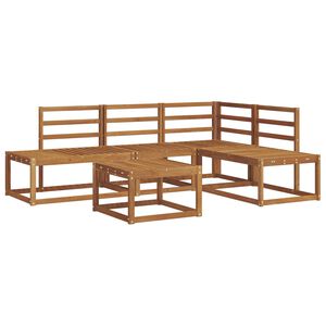 vidaXL Outdoor Sofa Set 5 Piece Natural Solid Acacia Wood