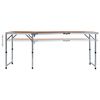vidaXL Foldable Camping Table Aluminium 180x60 cm