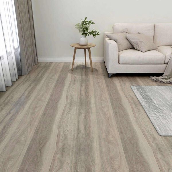 vidaXL Flooring Planks 55 pcs Taupe 5.11 m&sup2; PVC