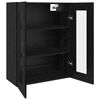 vidaXL Hanging Wall Cabinet Black 69.5 x 34 x 90 cm Engineered wood