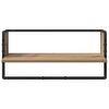 vidaXL Wall Shelf Set with Shelf 4 pcs Artisan Oak 65 x 25 x 30 cm