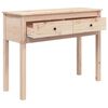 vidaXL Console Table 100x35x75 cm Solid Wood Pine