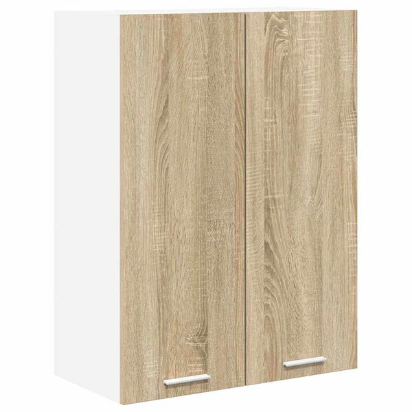 vidaXL Hanging Cabinet Sonoma Oak 60 x 31 x 80 cm Engineered Wood