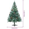 vidaXL Artificial Christmas Tree with Stand Green 150 cm PVC and Steel