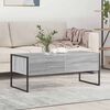 vidaXL Coffee Table Grey Sonoma 100 x 46 x 40 cm Engineered Wood