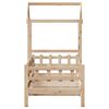 vidaXL Day Bed with Roof without Mattress 90x200 cm Solid Wood