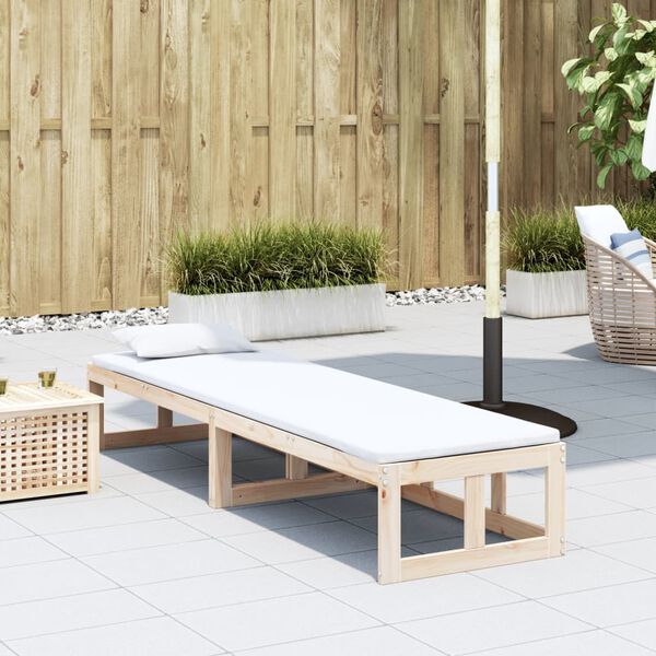 vidaXL Garden Sofa Bench Extendable Solid Wood Pine