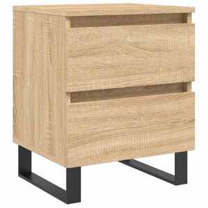 vidaXL Bedside Cabinet Sonoma Oak 40x35x50 cm Engineered Wood