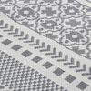 vidaXL Rug Grey and White 80x150 cm Cotton