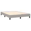vidaXL Box Spring Bed Frame Light Grey Double Fabric (UK/IE/FI/NO only)