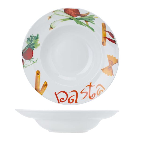 Cosy & Trendy Pasta Plate Deco 6 pcs 26.8 cm Multicolor