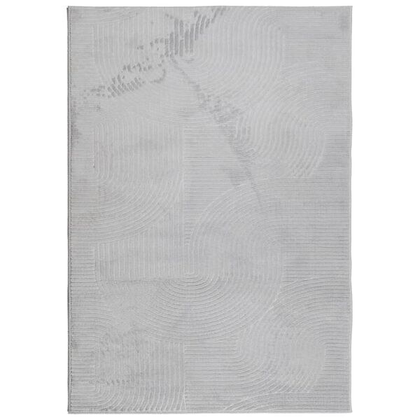 vidaXL Rug IZA Short Pile Scandinavian Look Grey 160x230 cm