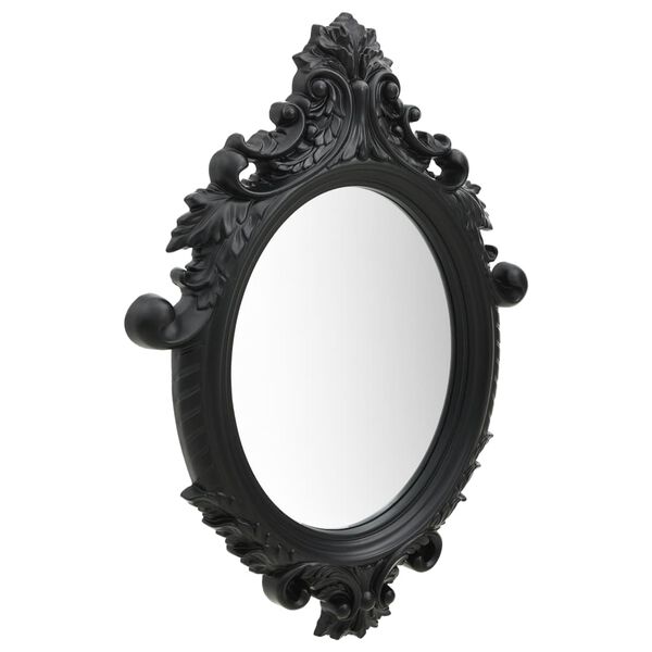 vidaXL Wall Mirror Castle Style 56x76 cm Black