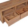 vidaXL TV Cabinet Solid Teak Wood with Natural Finish 120x30x40 cm