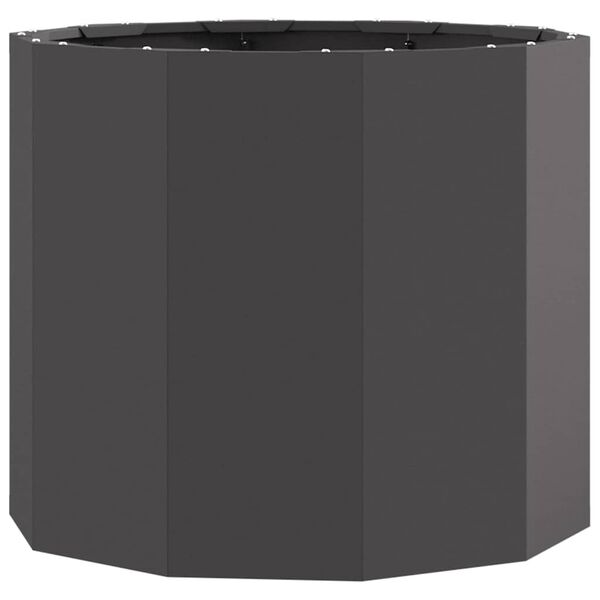 vidaXL Planter Black 60 x 60 x 50 cm Steel