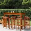 vidaXL 9 Piece Garden Bar Set Solid Wood Acacia