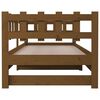 vidaXL Pull-out Day Bed without Mattress Honey Brown 2x(80x200) cm