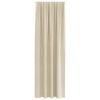 vidaXL Blackout Curtains 2 pcs Cream 140 x 260 cm Velvet