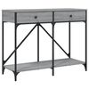 vidaXL Console Table Grey Sonoma 100x39x78.5 cm Engineered Wood