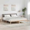 vidaXL Bed frame Brown and taupe 180 x 200 cm Solid pine wood