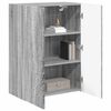 vidaXL TV Wall Cabinet Grey Sonoma 59.5 x 31 x 80 cm Engineered Wood