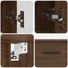 vidaXL Bathroom Furniture Set with Drawer with Shelf 2 pcs Brown Oak