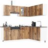 vidaXL 11 Piece Kitchen Cabinet Set Lucca Old Wood Engineered Wood