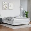 vidaXL Box Spring Bed Frame White Double Faux Leather (UK/IE/FI/NO only)