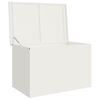 vidaXL Outdoor Storage Box White 80 x 50.5 x 50 cm Steel